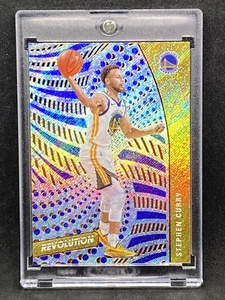 STEPHEN CURRY RARE BLUE YELLOW SPARKLE REFRACTOR SSP INVESTMENT CARD MINT - Picture 1 of 2