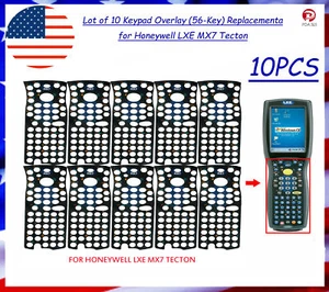 Lot of 10 Keypad Overlay (56-Key) Replacementa for Honeywell LXE MX7 Tecton - Picture 1 of 4