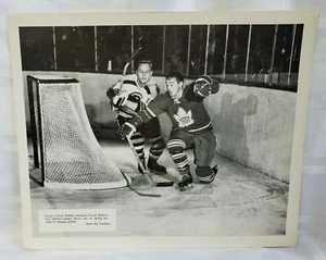 1960'S MAHOVLICH MOHNS HOCKEY PHOTO TORONTO & BOSTON PROMO MAIL IN NHL PREMIUM - Picture 1 of 7