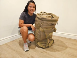 USMC Thin Air Gear Rolling Deployment Bag - Coyote, refurbished! Backpack too. - Picture 1 of 18