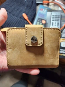Timberland Womens Leather Flap Billfold Wallet Tan - Picture 1 of 7