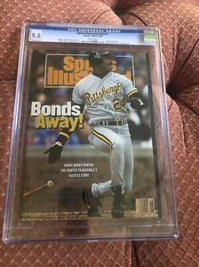 Sports illustrated 1992 Barry Bonds Cgc 9.4 1st of 9 graded - Picture 1 of 2