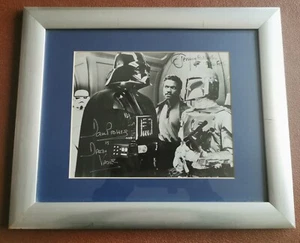 Dave Prowse, Jeremy Bulloch SIGNIERTES Foto (10 Zoll x 8 Zoll), Star Wars, Vader, Boba Fett - Bild 1 von 5