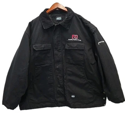 Key Industries Insulated Duck Canvas Chore Coat Sz 2XL XXL Black Cargp Outdoor - Image 1 of 4