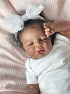Reborn Preemie Dark Skin Baby Zendric Boy Or Girl Of Your Choice. - Picture 1 of 15