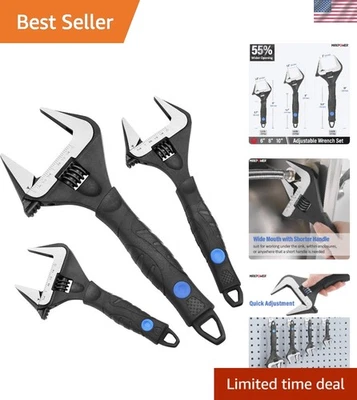 Stubby Wrench Trio with Rubber Handle - Image 1 of 4