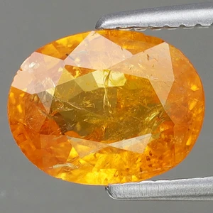 1.23ct 7.4x5.8mm Oval Natural Orange Spessartite Garnet Gemstone Namibia, Africa - Picture 1 of 4