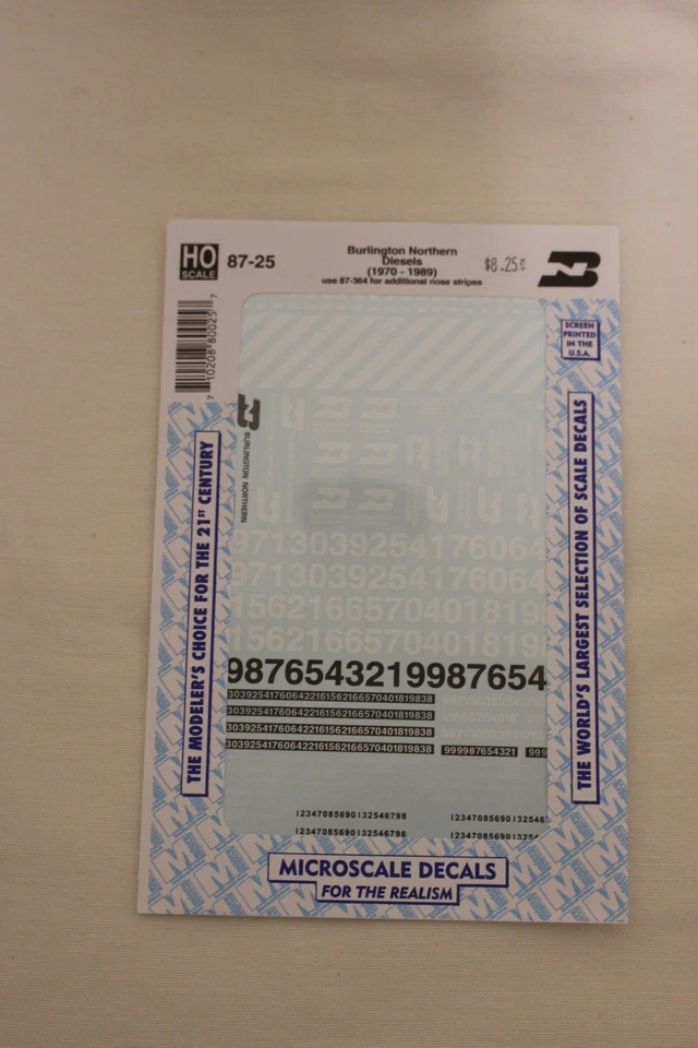 HO Scale Microscale 87-25 BN Burlington Northern Diesels