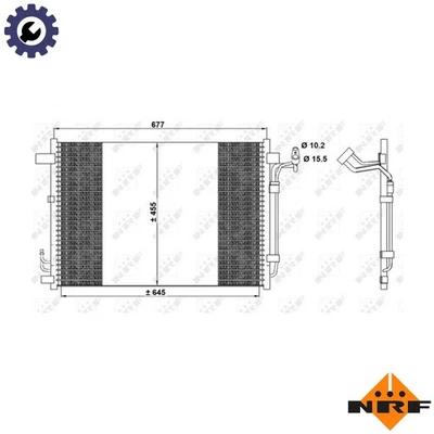 CONDENSER AIR CONDITIONING 350094 FOR NISSAN MURANO/II/SUV VQ35DE 3.5L 6cyl - Image 1 of 4