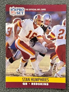1990 Pro Set - Stan Humphries #668 (RC) - Foto 1 di 2