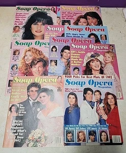 Lot of 11 SOAP OPERA Magazine~1992 & 1993 Suzan Lucci Cover - Picture 1 of 5