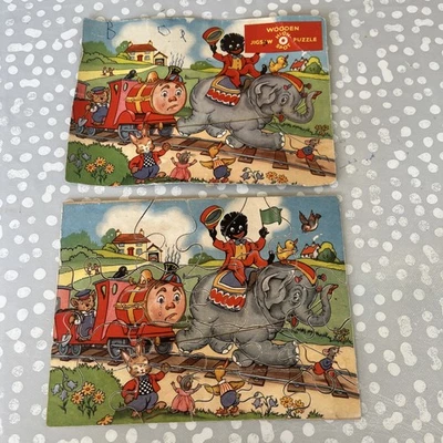 High Spot Vintage puzzle "Fuzzy the Fireman" 20 piece Jigsaw used no box  - Image 1 of 4
