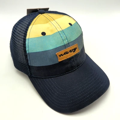 Naval Academy Sombrero Azul Amarillo Gorra Snapback Ajustable *NUEVO* Foto 1 de 4