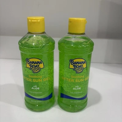 Banana Boat Soothing After Sun Gel With Aloe - 16 oz 2 Pack Lot Aloe Gel - Image 1 of 2