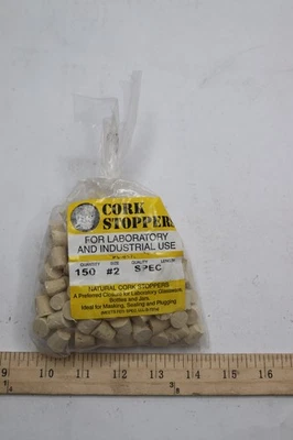 (10-Paquete) Tapones de corcho forma cónica corteza natural tamaño #0 - 7 mm  Foto 1 de 3