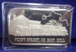 BOOT HILL FRONT STREET 1983 MADISON 1 OZ 999 SILVER BAR *DN* - Picture 1 of 2