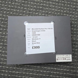 MICROSOFT SURFACE PRO 11 OLED 13" Qualcomm SNAPDRAGON X ELITE 16 GB RAM 256 SSD - Picture 1 of 5