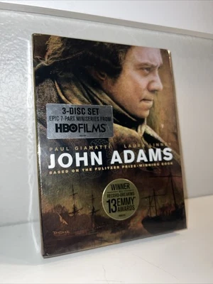 John Adams (DVD, 3-Disc Set, 2007 Widescreen) Paul Giamatti, Laura Linney - NEW - Image 1 of 3