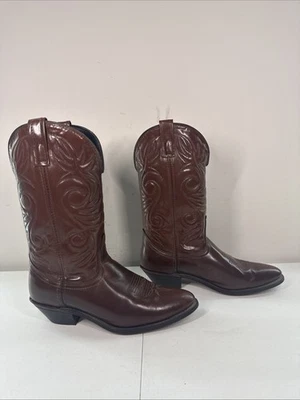 Sheplers Men Boots Size 8.5 D Pre- Owned Brown Faux Leather 7101 - Image 1 of 4