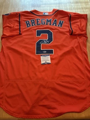 Alex Bregman Houston Astros Signed Autographed Jersey. Beckett Coa - Image 1 of 3