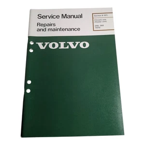 Unidad de calefacción manual de servicio original Volvo 240 260 1975 TP 30282/2 - Imagen 1 de 4