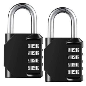 Combination Lock Resettable 4 Digit with Combination, Waterproof - Picture 1 of 8