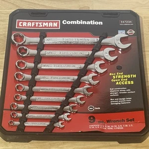 Craftsman SAE Combination Wrench Set 6 Point 8pc 9 47234 USA NOS - Picture 1 of 12