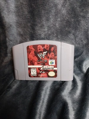 Cartucho de juego Nintendo 64 N64 WWF Attitude limpio probado Foto 1 de 2