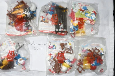 Smurfs: Quick Super Smurfs Complete Set of 6 MISP (Schleich, Fast Food, Promo) - Image 1 of 4