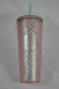 Vaso Starbucks 2023 Verano Joyado Perla Rosa Verde Venti 24oz Taza Fría NUEVO - Imagen 1 de 5
