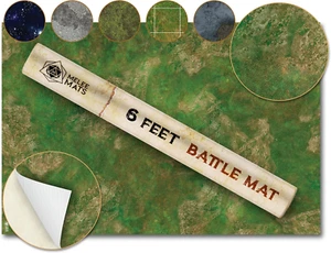 Battle Game Mat for DND - [48" X 72"] Wargaming Tabletop Map - Gaming Board for - Picture 1 of 7