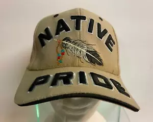Hellbraune Baseballmütze Typ Native Pride mit Adlerfeder gebraucht - Bild 1 von 6
