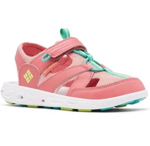 Columbia TechSun Sport Sandals Youth Girls Size 8 Salmon Pink Omni Grip NEW - Picture 1 of 5