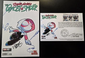 Spider-Gwen: The Ghost-Spider (2024) #3 variante Big Marvels FIRMATO Skottie Young - Foto 1 di 6