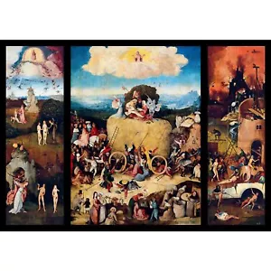 Hieronymus Bosch, The Haywain Triptych, 1516, Lustre Canvas Print, A1 Size - Picture 1 of 10