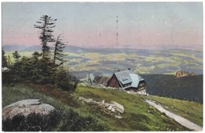alte Ak Riesengebirge, Stimmungsbild aus dem Riesengebirge, gelaufen 1912 - Bild 1 von 2
