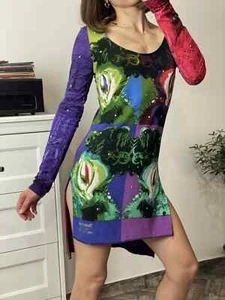 Top de viscosa de manga larga túnica multicolor Desigual Cirque Du Soeil para mujer TALLA M - Imagen 1 de 15
