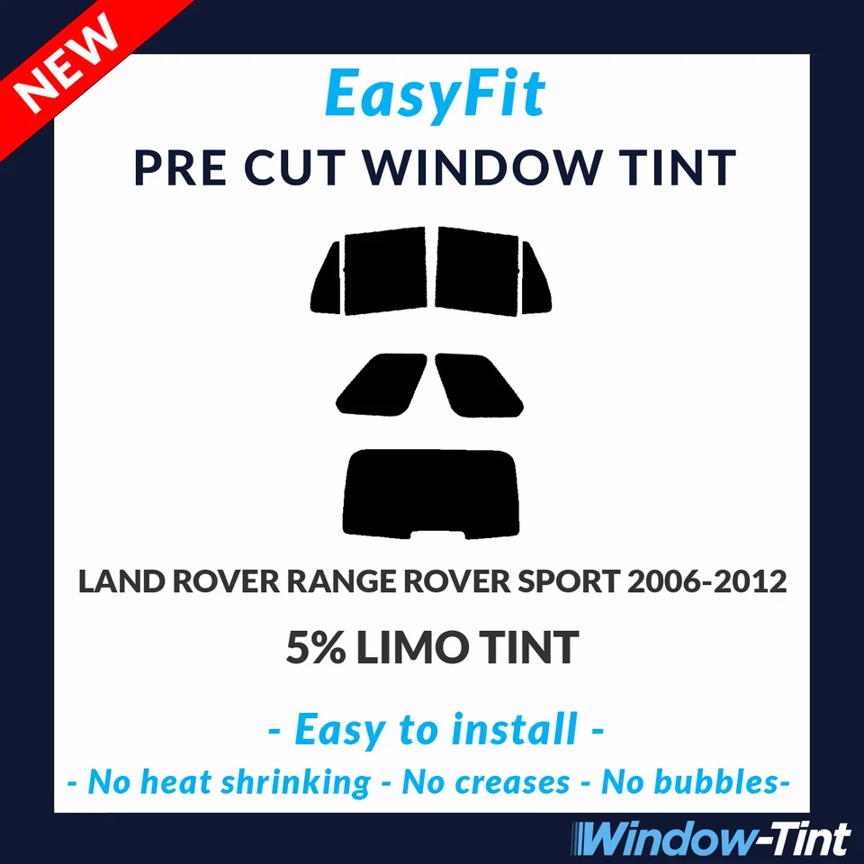 Tinte precortado estático EasyFit para Land Rover Range Rover Sport 2006-12 5 % limusina Foto 1 de 3