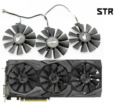 coolingFan For ASUS GTX 980Ti R9 390X 390 480 VEGA56 GPU FDC10U12S9-C  87mm - Image 1 of 4