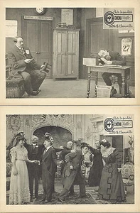 Acte de PROBITE - 1910 - PATHE Frères - 2 photographies lithographiées - Picture 1 of 1