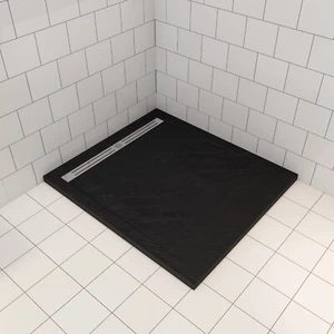 Black Stone Tray 1200X800mm Shower Bathroom Enclosure Free Waste Slimline 30mm - Picture 1 of 8