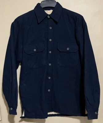 Northwest Territory Button Up Chamois Shirt Jacket Shacket Mens Sherpa Lined Sm - Image 1 of 4