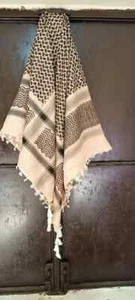 Keffiyeh Shemagh Todo Original Hecho en Palestina Bufanda Árabe Kufiya Arafat Algodón - Imagen 1 de 5