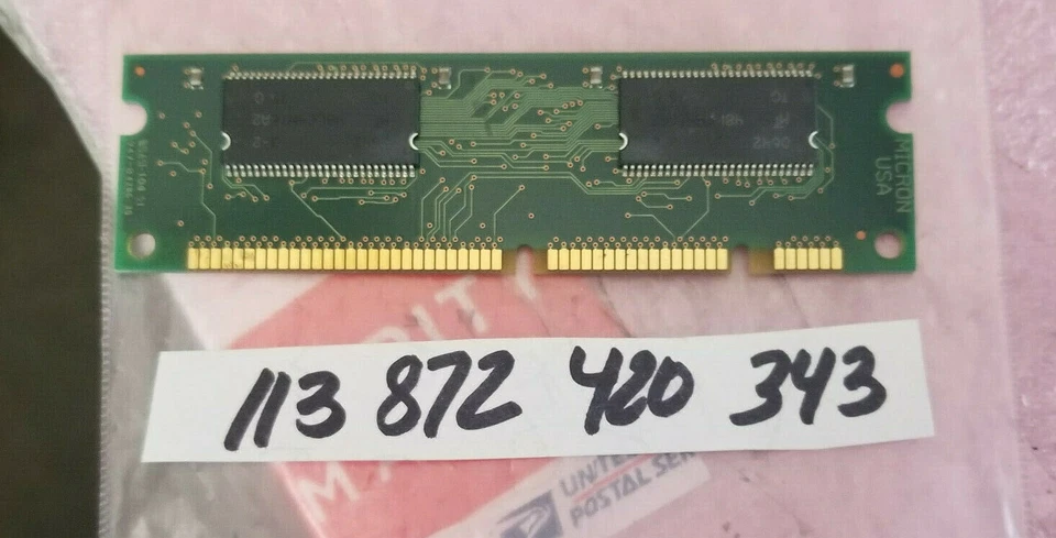 64MB 1RX16 SYNCH  SDRAM SD PC133 CL3 100PIN NON-ECC DUAL RANK 8X16 UNBUFFERED - Image 1 of 1