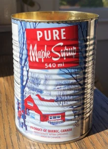 Reiner Ahornsirup (Sirop D'Erable Pur) Kerze in Blechdose mit Holzdocht Kanada - Bild 1 von 6