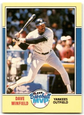 1988 FLEER BASEBALL MVP'S DAVE WINFIELD NEW YORK YANKEES #43 - Image 1 of 2