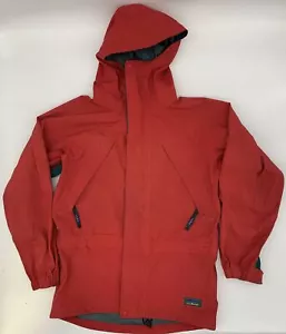 Vintage LL L.L. Giacca a vento antipioggia Bean Gore-Tex rossa e verde full zip con cappuccio - Foto 1 di 12