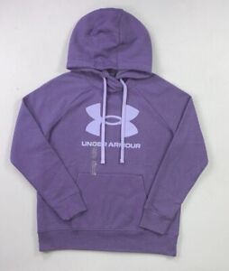 Women's Under Armour UA Loose Fit Rival Fleece Big Print Logo Speckled Hoodie