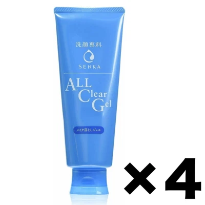 All Clear Gel Facial Wash Gel SENKA 4Pack Set 160g SHISEIDO Made in Japan - Imagem 1 de 3