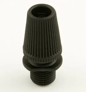 1 X Black Plastic Nylon Cable Cord Wire Grip for 10MM Fine Thread Lamp Holders  - Picture 1 of 2